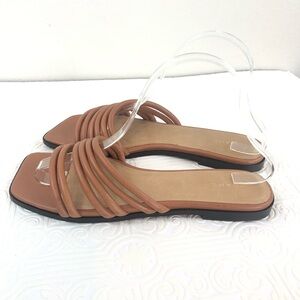 Frame Denim Tan Strappy Sandals